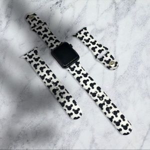 Watchband for Apple Watch in Cartoon Design Black and White
